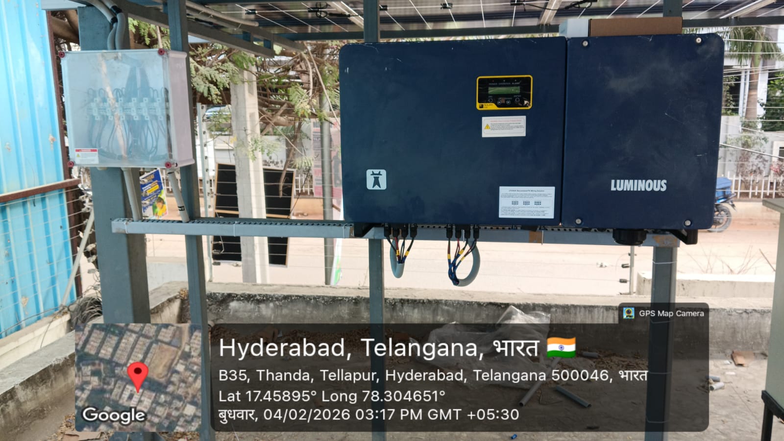 Residential rooftop solar panel system